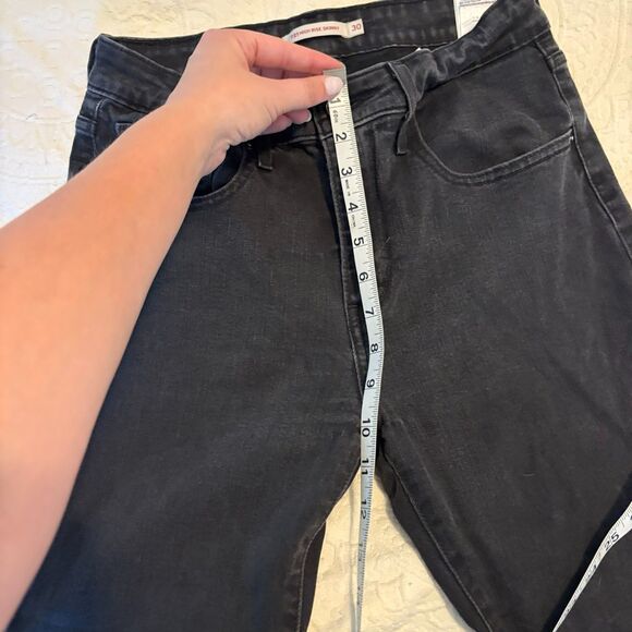 Levi's 721 High Rise Skinny size 30 Black Neutral High Rise Skinny Jeans - Picture 6 of 7